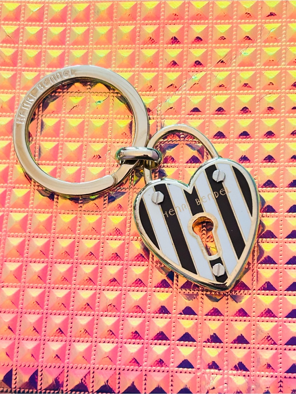 💰SOLD💰Henri Bendel Heart Keychain/ Bag Charm